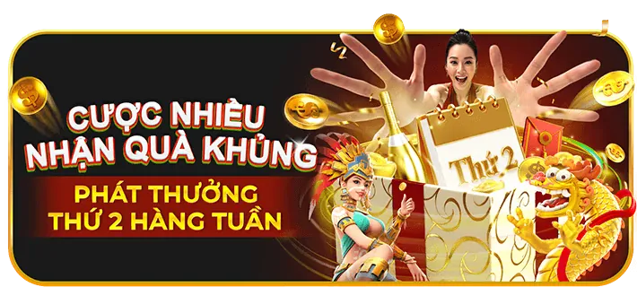 Thưởng nạp tiền hàng ngày cho Slots KJC Bet